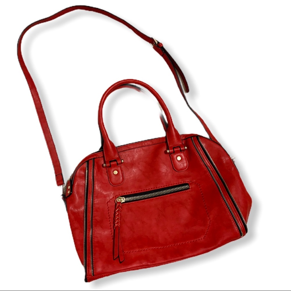 Urban Expressions Elisha Zipper Accent Satchel